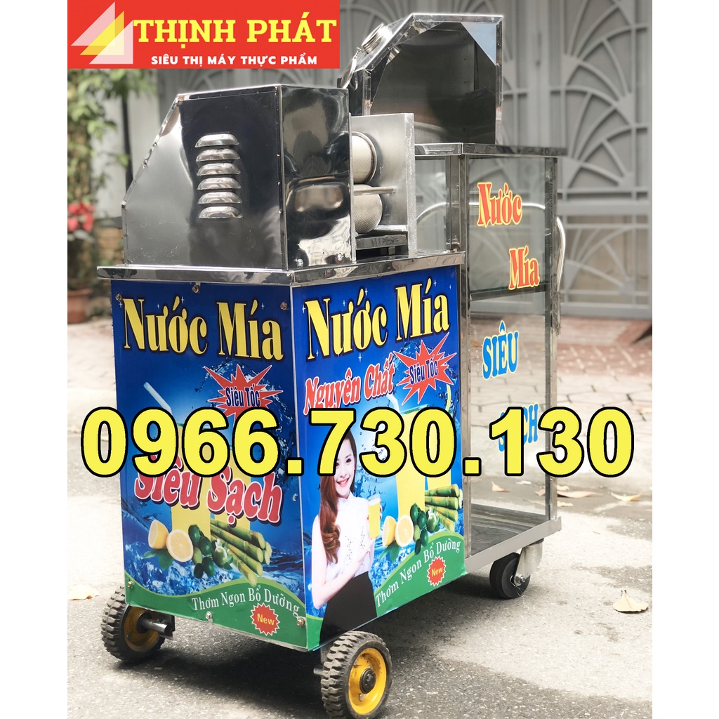 Máy ép nước mía tủ kính INox Tốc Độ Cao