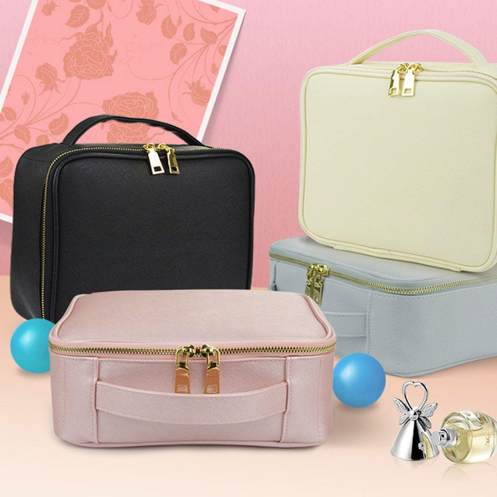 Túi Da PU Đựng Mỹ Phẩm Cỡ Lớn Đa Năng Tiện Dụng Mang Đi Du Lịch