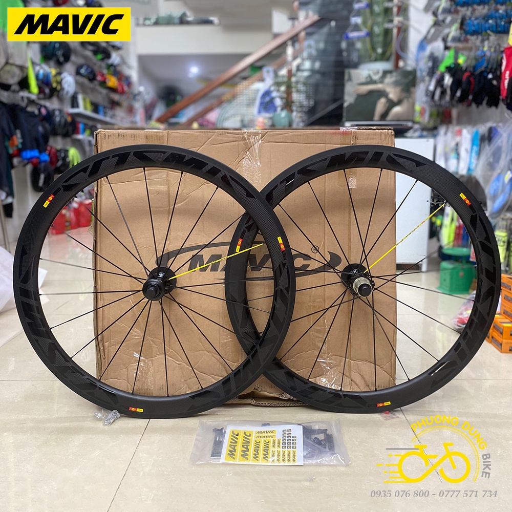 Bộ vành Carbon xe đạp road MAVIC COSMIC SLR PRO 700Cx50mm