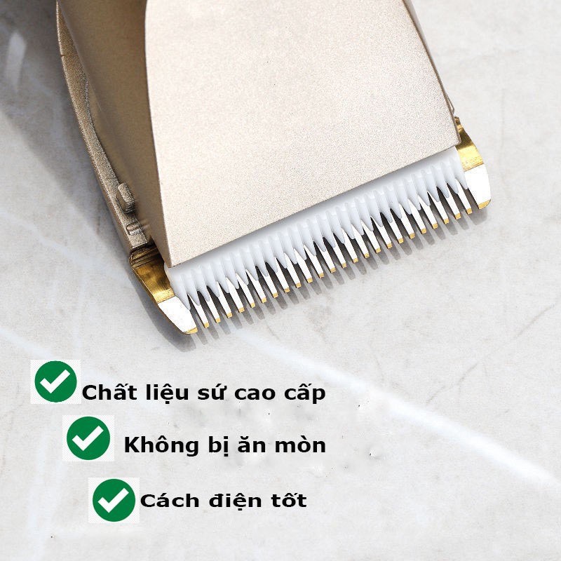 Tông Đơ Cắt Tóc - Máy Hớt Tóc SuperStar -Tặng Kèm 9 Phụ Kiện Cao Cấp
