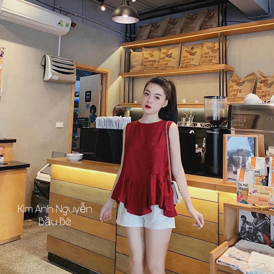 Set đũi nữ áo sát nách phối quần cộc chất liệu thoáng mát - Hàng có sẵn - Xưởng may Lộc Vân - V04