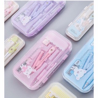 Set Compa +  bộ thước + bút