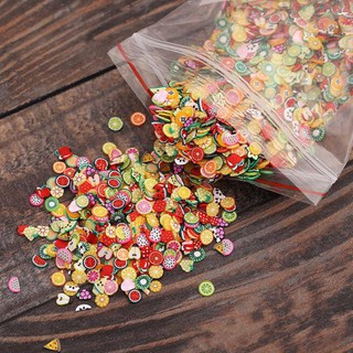 Gói 10g Cốm trái cây trang trí slime nail