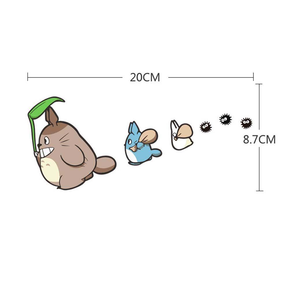 Miếng Dán Trang Trí Cửa Sổ Xe Hơi Chống Thấm Nước Hình Nhân Vật Hoạt Hình Anime QUINTON Tonari no Totoro Vui Nhộn DIY