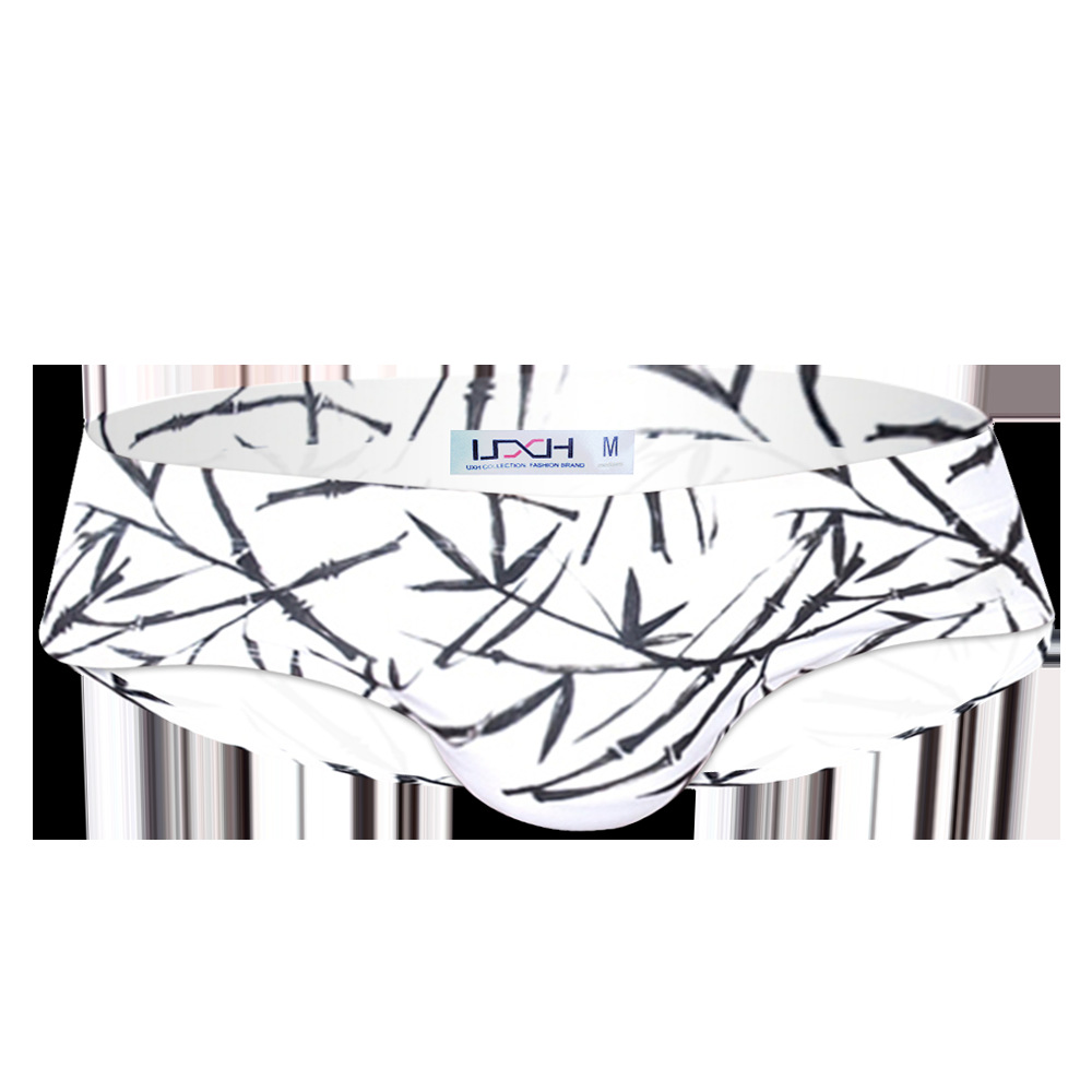 Quần bơi tam giác màu trắng in họa tiết tre phong cách Trung quốc U001 cho nam | BigBuy360 - bigbuy360.vn