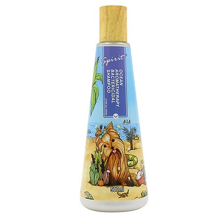 Sữa tắm nước hoa cho chó Spirit nắp gỗ chai 500ml - Sữa tắm lưu hương Spirit - Zimpet