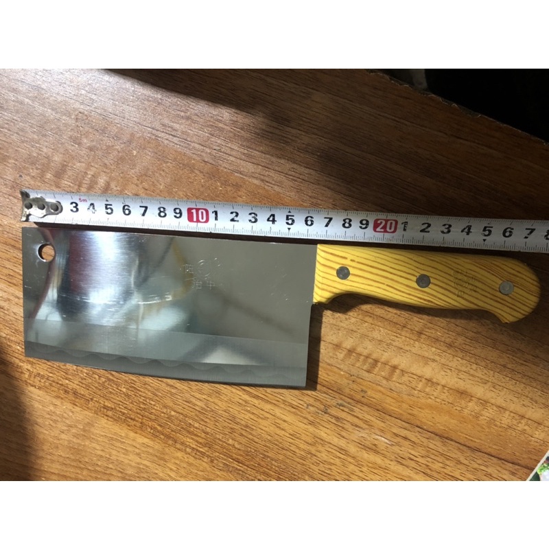 Dao thái inox cán gỗ