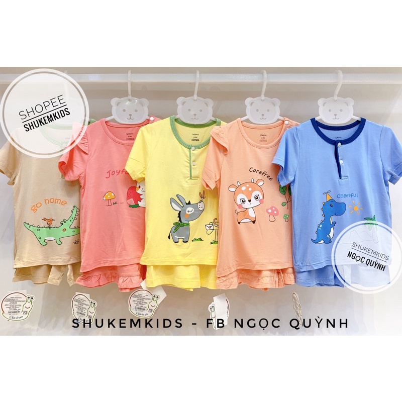 Dokma -Bộ cộc tay chất mát cho bé trai bé gái