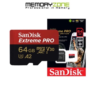 Hình ảnh Thẻ Nhớ MicroSDXC SanDisk Extreme Pro V30 A2 64GB 200MB/s SDSQXCU-064G-GN6MA chính hãng