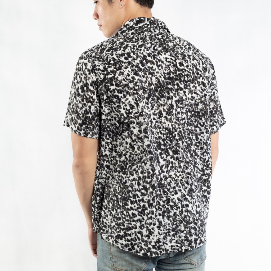 Áo Sơ Mi Nam họa tiết Da Báo tay vải thoáng mát, thấm hút, không nhăn chuẩn form | BigBuy360 - bigbuy360.vn