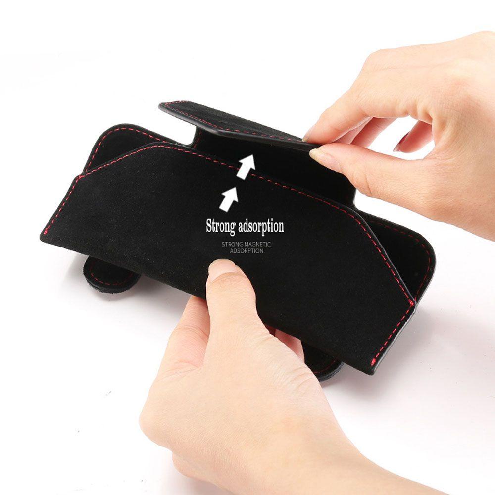 Hộp Đựng Mắt Kính / Thẻ Gắn Tấm Che Nắng Xe Hơi Đa Năng Tiện Dụng Ốp