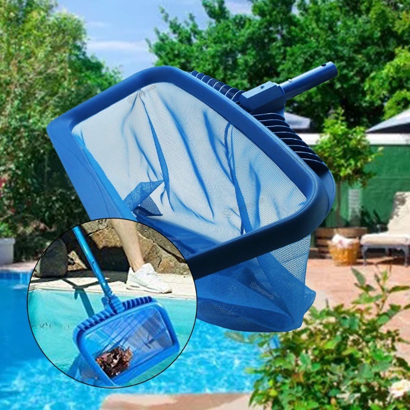 Vợt Lưới Vớt Lá Cây Hồ Bơi Chịu Tải Nặng Màu Xanh Dương