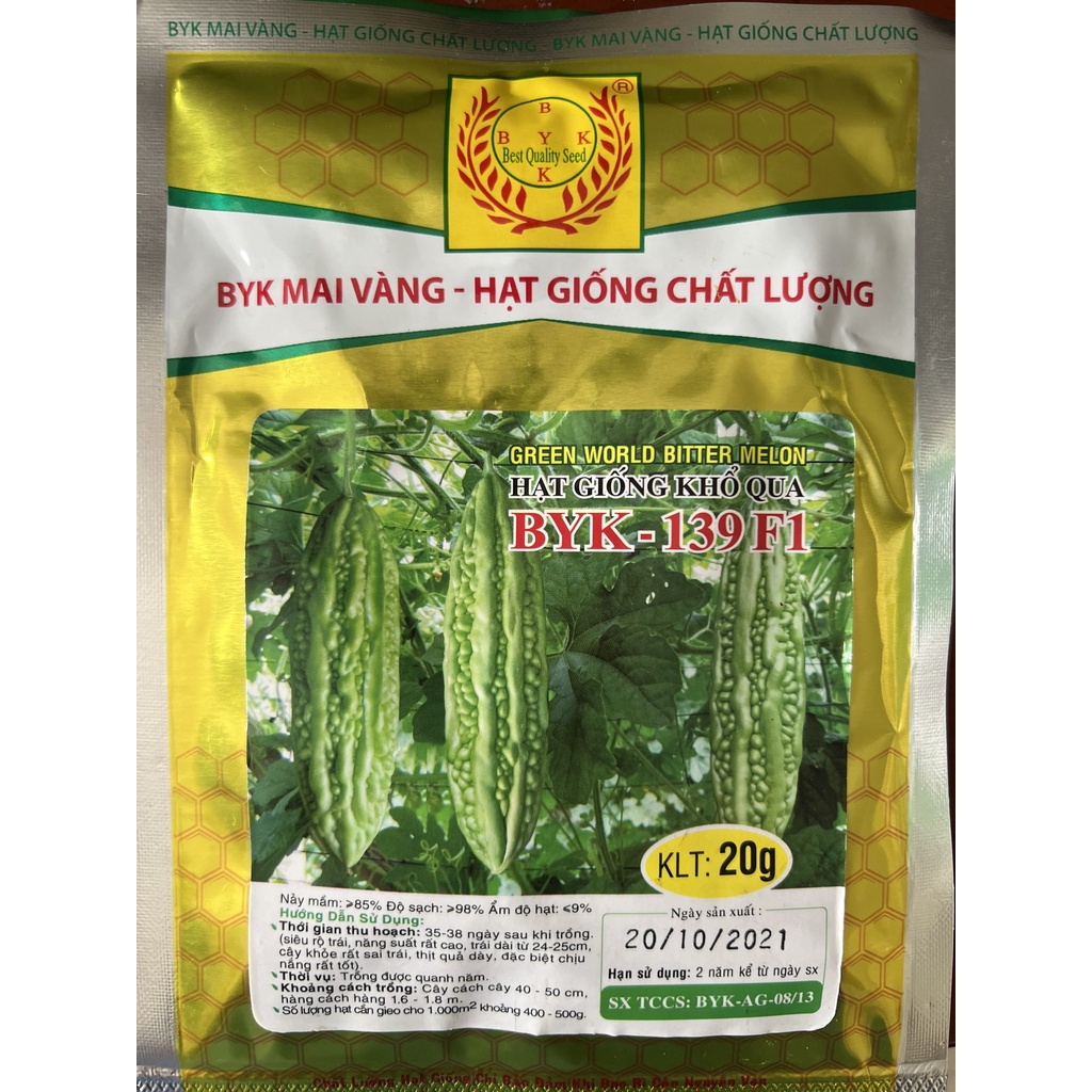 Hạt Giống Khổ Qua BYK Mai Vàng 139 (20G)