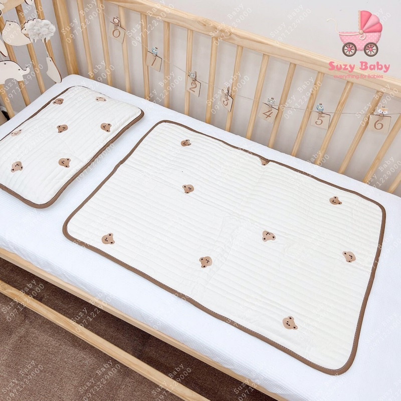 Set thảm lót thêu xuất Hàn hoạ tiết cho bé yêu