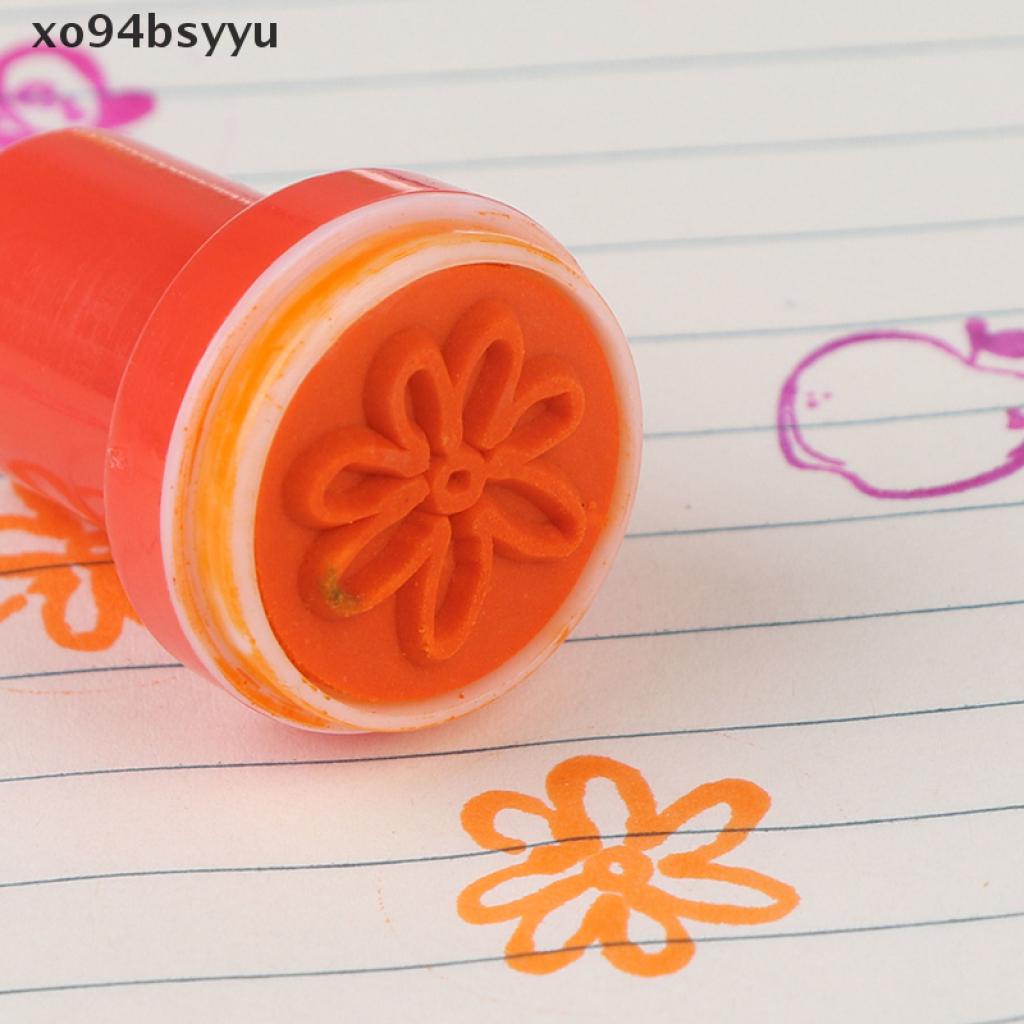 Set 5 Con Dấu Đồ Chơi Bằng Cao Su Hoạt Hình Tự In xo94bsyyu