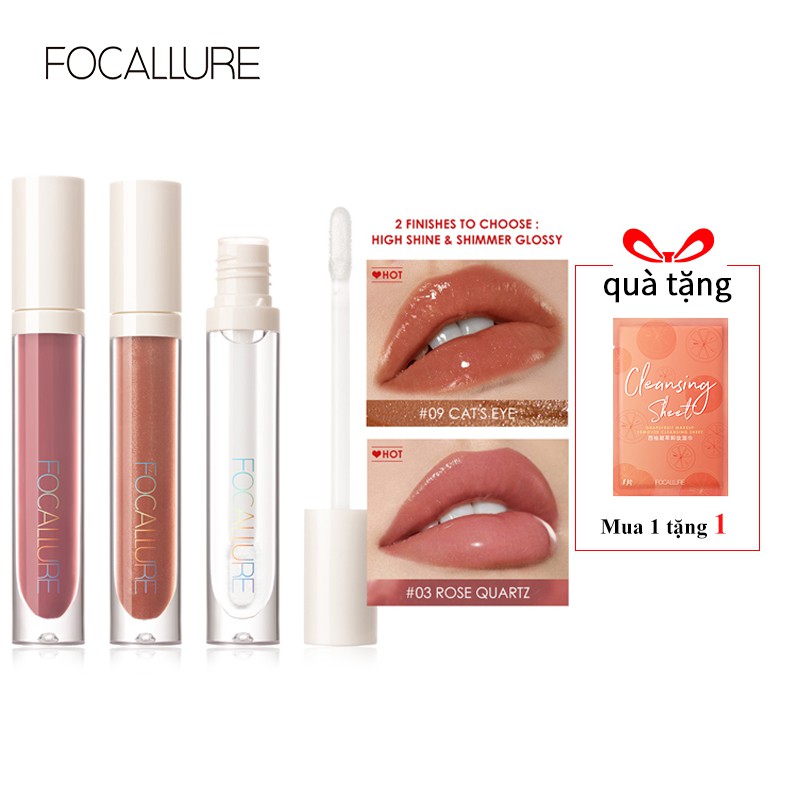 FOCALLURE PLUMPMAX High Shine & Shimmer Lip Gloss 10 màu 3g 1pc #8