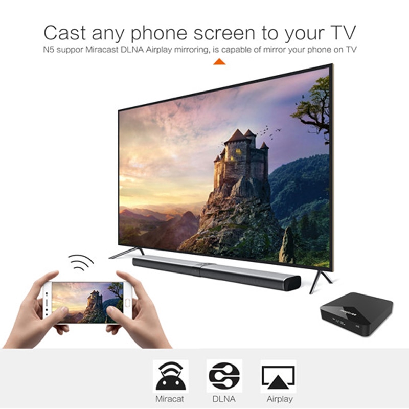 Magicsee N5 Smart Android 7.1.2 TV Box Android 9.0 - Ram 2GB Rom 16Gb - Bản Single Wifi - ROM ATV