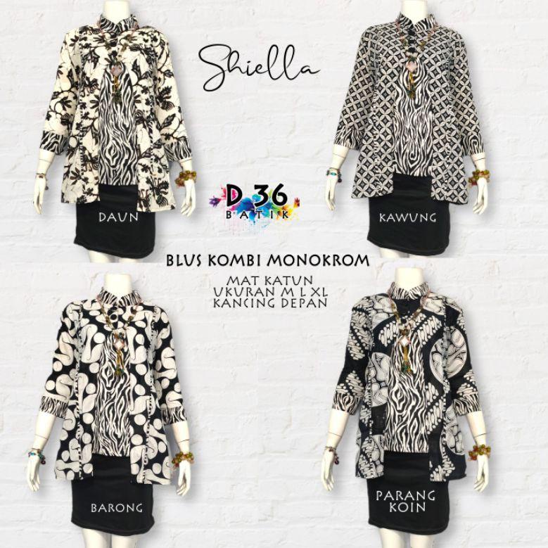 Shiella Áo Sơ Mi Trắng/Đen Tay Ngắn Đơn Giản Bằng Vải Cotton Tinh Tế Kiểu Đồng Phục Học Sinh Nữ Sinh Thiếu Niên Thời Trang Mới Nhất Giản Dị Mới Nhất Đồng Phục Công Sở Mới Nhất) 2298)