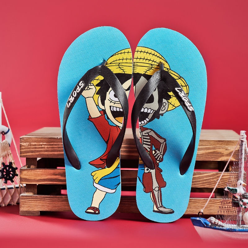 Dép Xỏ Ngón In Hình Luffy One Piece Chống Trượt Thời Trang Mùa Hè Cho Nam