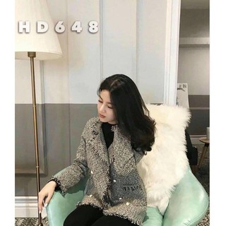 ÁO KHOÁC DẠ NỮ TWEET MẶC THU ĐÔNG
