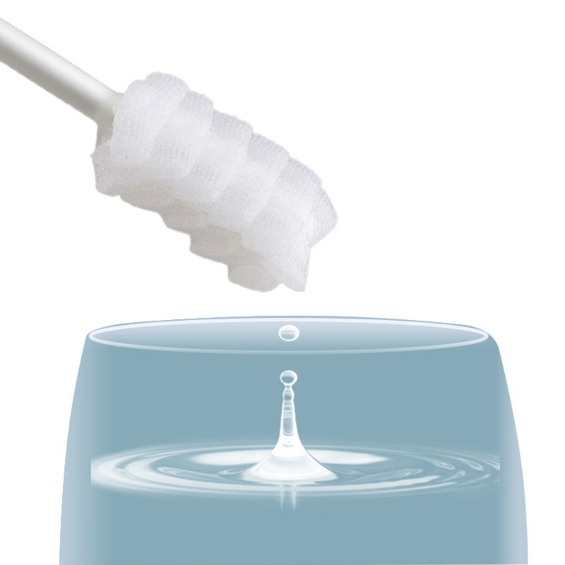 [Hàng mới về] Set 30 que bàn chải rơ lưỡi vệ sinh cho bé