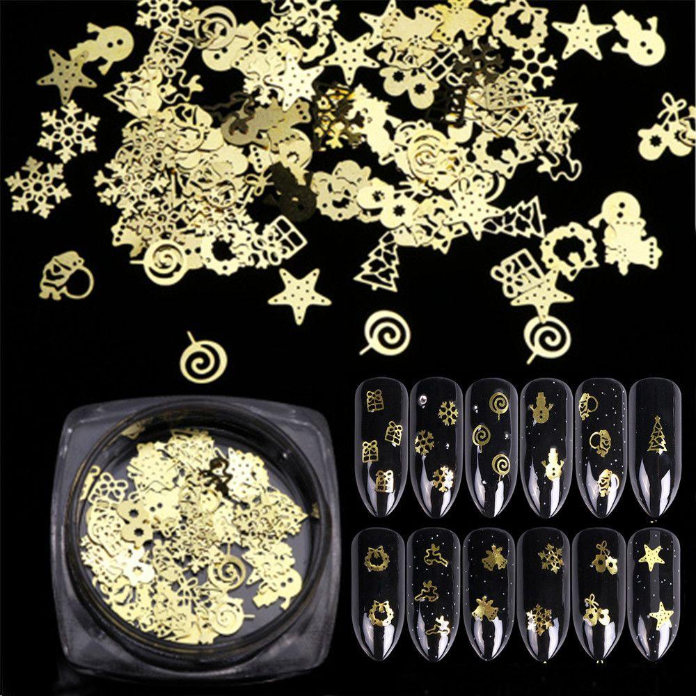 HS Set 60 / 120 Sticker Dán Móng Thời Trang Giáng Sinh