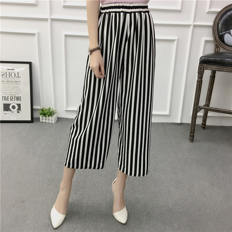 Quần lưng thun cạp cao ống rộng nhiều mẫu | BigBuy360 - bigbuy360.vn