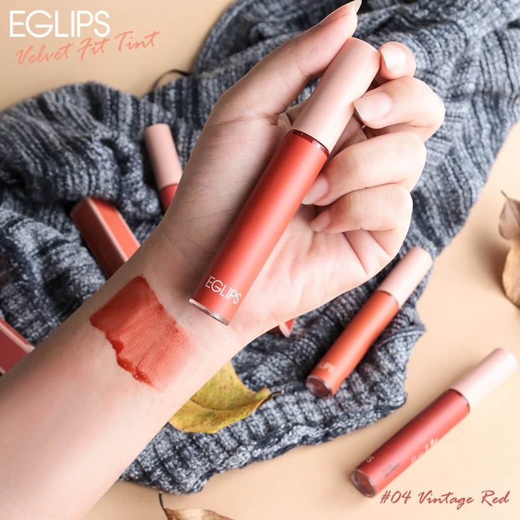 Eglips Velvet Fit Tint - Son Kem Lì [Nhập Hàn] (Có ảnh màu test tại Shop)