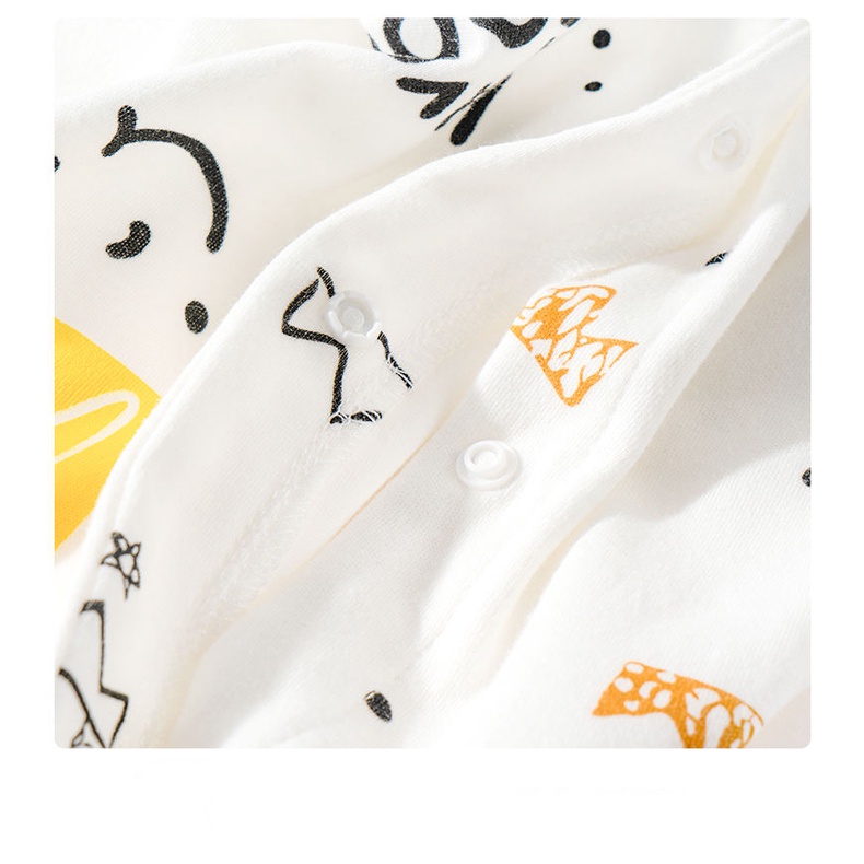 Bộ Đồ Ngủ Tay Dài Chất Liệu Cotton Giữ Ấm Thời Trang Xuân Thu Cho Bé