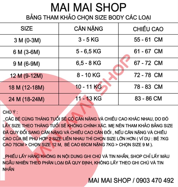 Set 5 body chip cộc tay xuất dư màu ngẫu nhiên cho bé túi zip