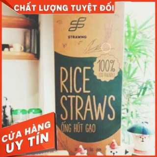 [Hàng sẵn] COMBO 100 Ống hút gạo - 8mmx22cm - 100 ống/hộp Màu Trắng Sữa