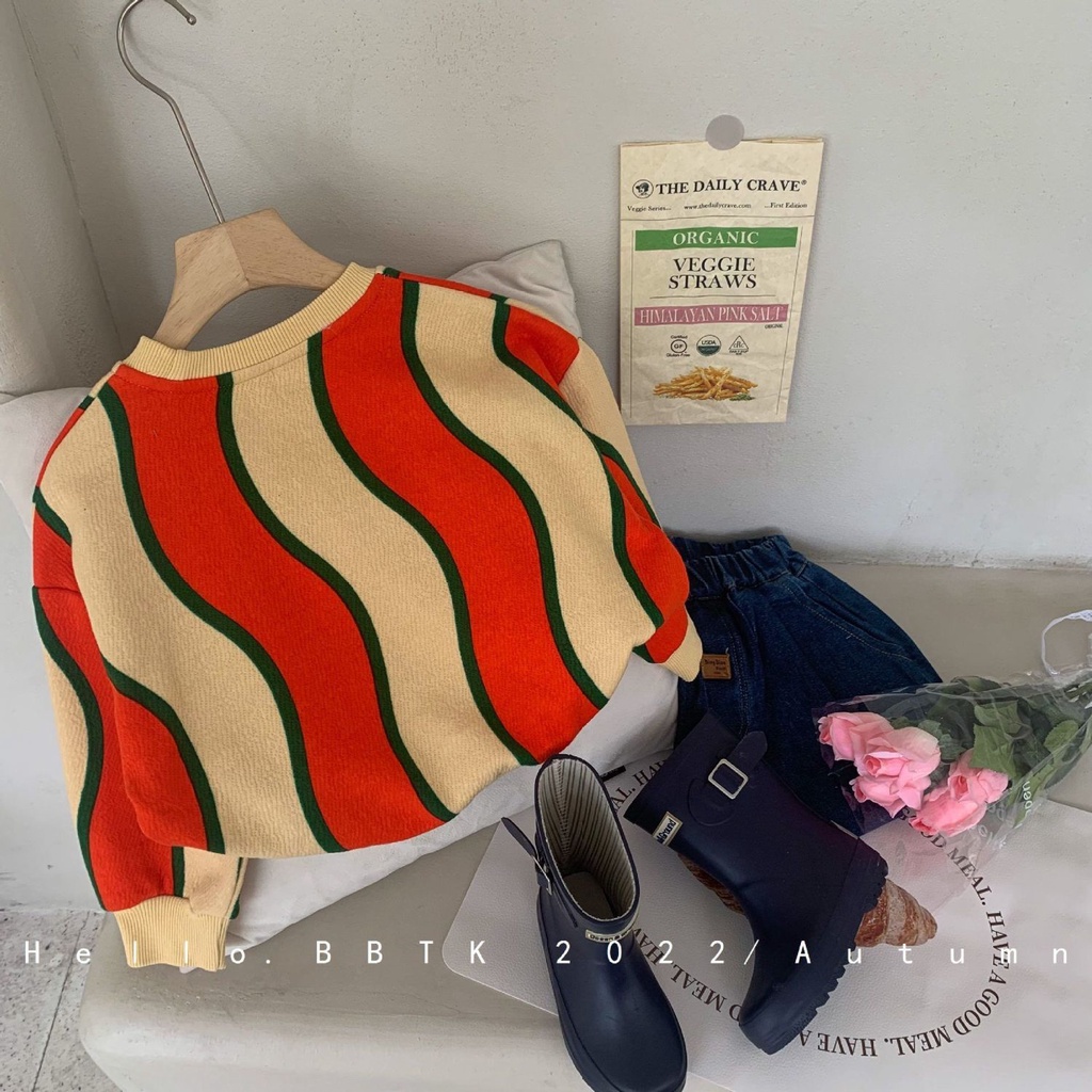 Áo Sweater Thời Trang Xuân Thu Phong Cách Hàn Quốc Mới Cho Bé Trai