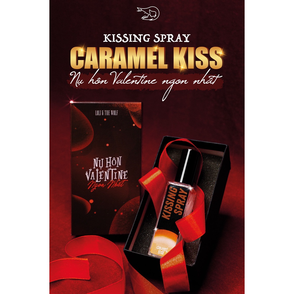 Xịt thơm miệng Kissing Spray Loli The Wolf hương Caramel Kiss chai 20ml nhỏ gọn