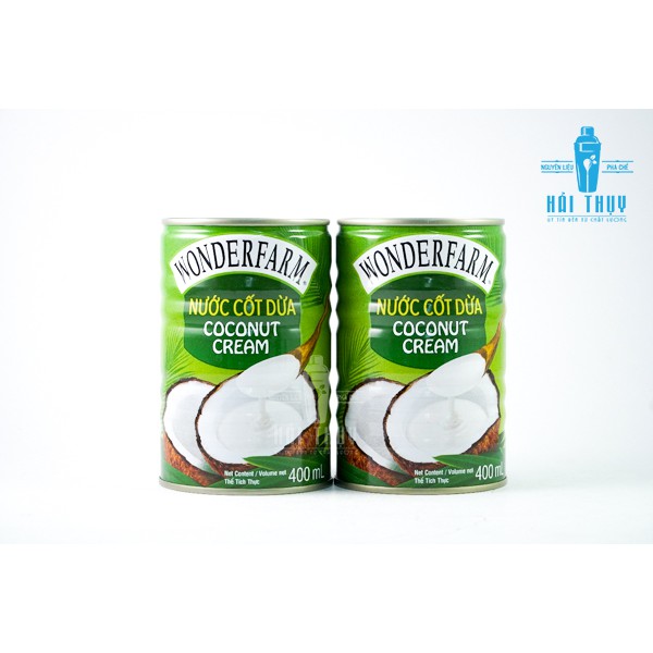 Nước Cốt Dừa Wonderfarm lon 400ml Coconut Cream