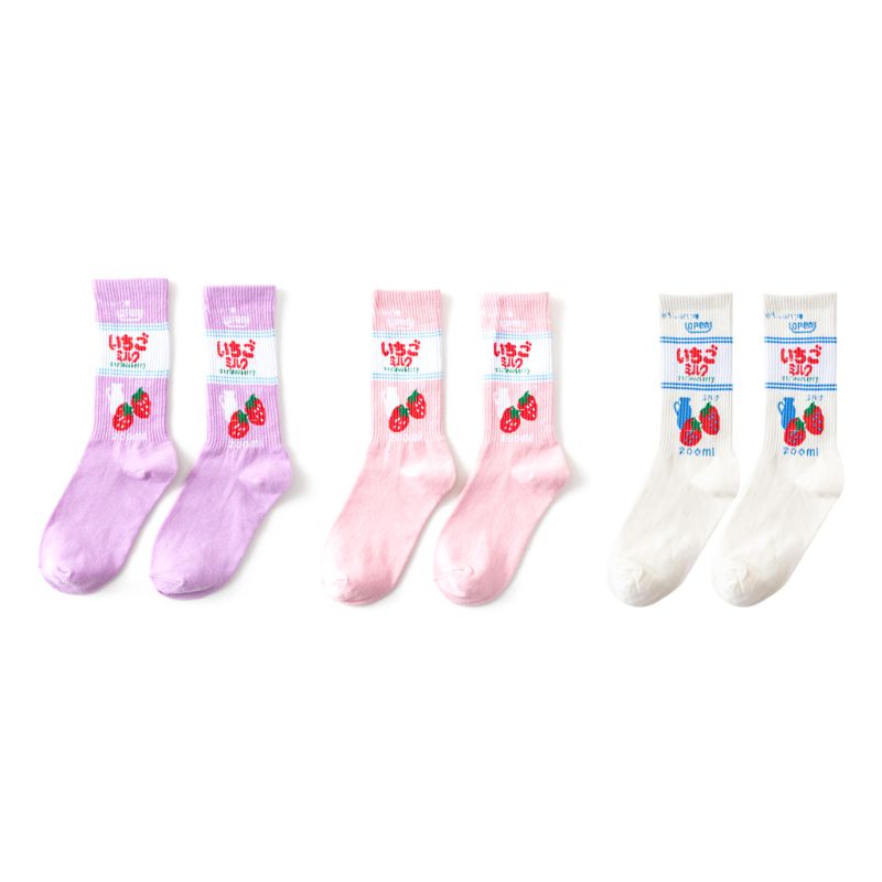 Vớ Nữ Màu Sắc Ngọt Ngào Phong Cách Nhật Bản Dễ Thương