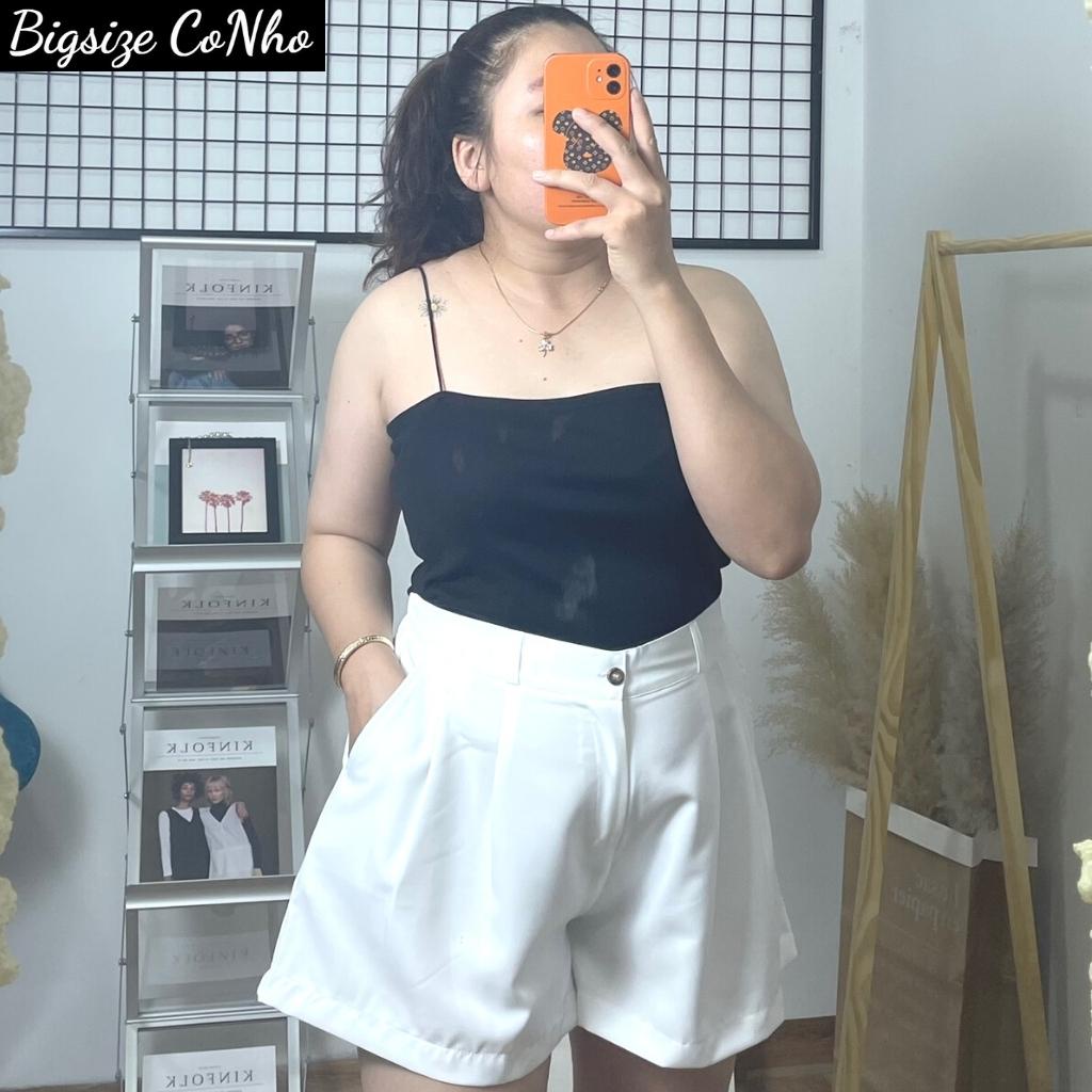 Quần đùi bigsize nữ lưng thun và khóa kéo, Quần short nữ big size ngoại cỡ Q8 | BigBuy360 - bigbuy360.vn