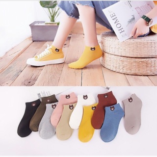 Tất ngắn cổ gấu brown