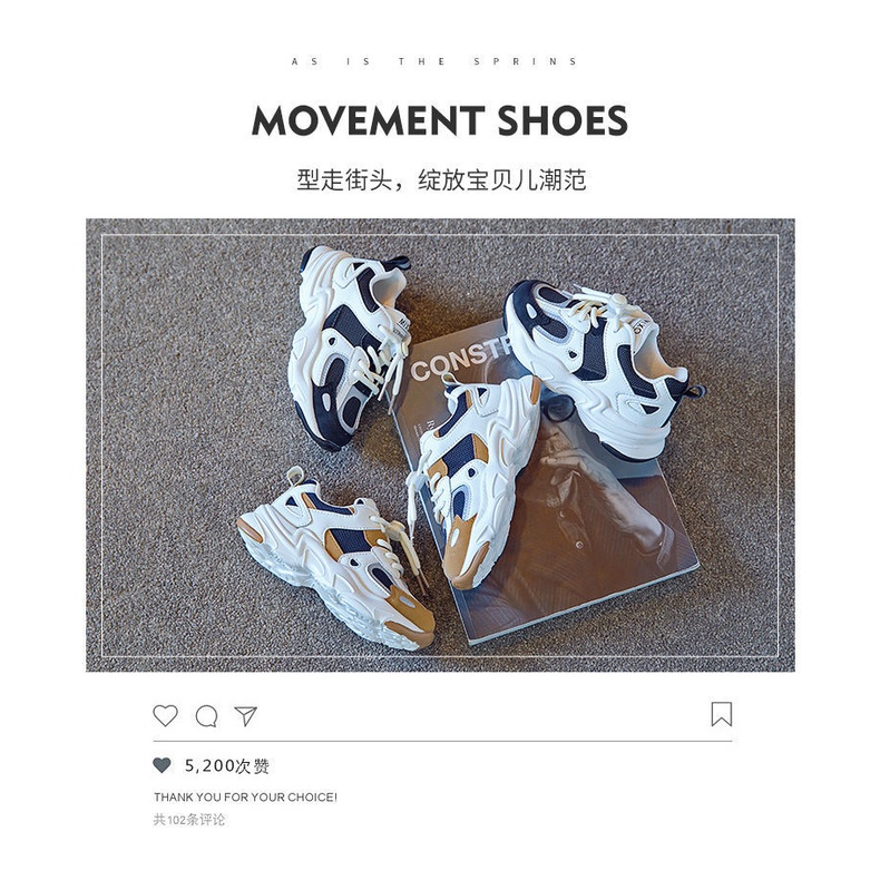 Hàng Mới Về Giày Thể Thao Đế Mềm Cột Dây Thoáng Khí Thoải Mái Thời Trang Xuân Thu Cho Trẻ Em