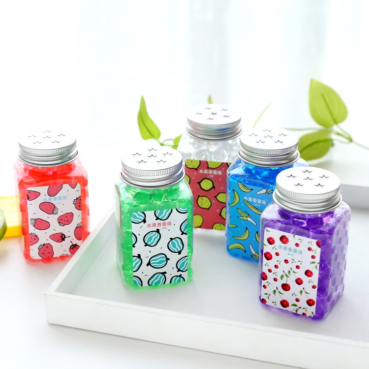 Lọ sáp thơm dạng viên mini hạt tròn hương trái cây thơm lâu khử mùi để bỏ tủ quần áo tủ đồ, ô tô, phòng ngủ, nhà vệ sinh