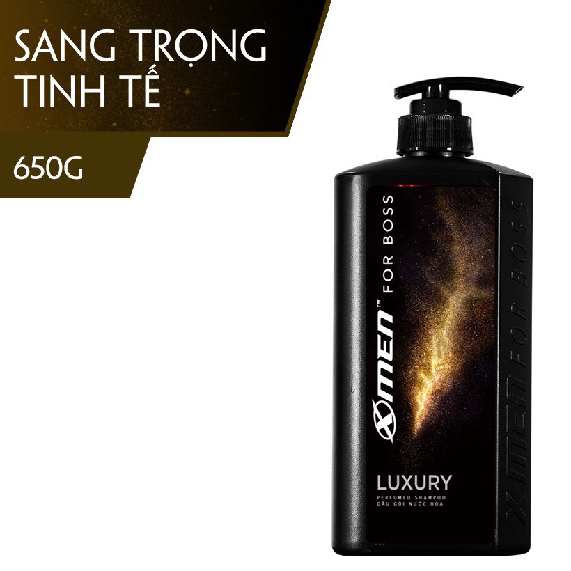 Dầu Gội Xmen For Boss Luxury 650ml (Vàng)Hair Care