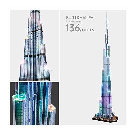 Mô hình giấy 3D CubicFun - Led Burj Khalifa L133h