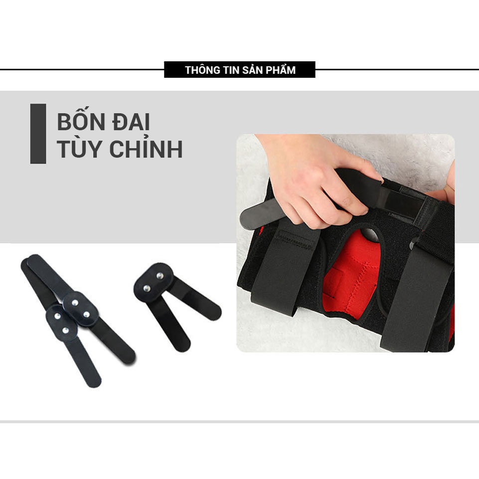 ✅ [CAO CẤP] Bó Gối Thể Thao Chuyên Nghiệp- AOLIKES  AL7907 (1 Chiếc), Có Thanh Nẹp -VT0134