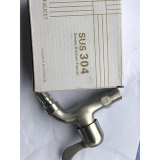 Vòi hồ inox 304 phi 21