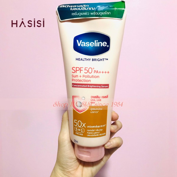 Serum Dưỡng Thể VASELINE - SPF50+/PA++++ Sun+Pollution Protection 50X 5IN1 - 320ml