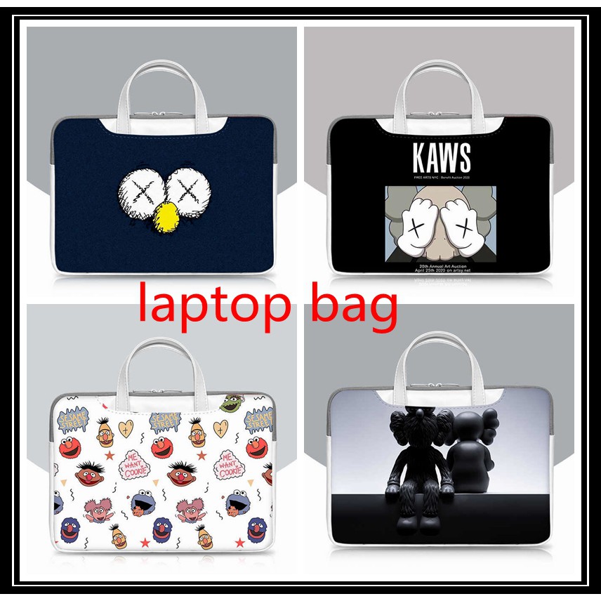 ⭐️Sesame Street⭐️PU Waterproof laptop bag Cartoon cute 13 14 15.6 17.3 inch Computer bag