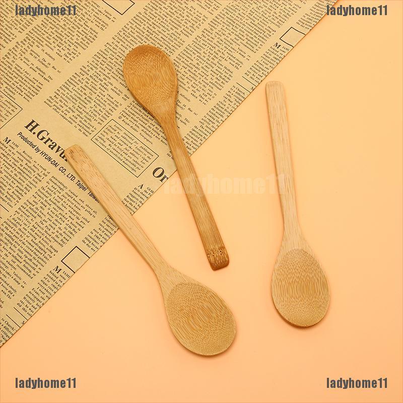 Muỗng Gỗ Tre Tròn Múc Canh / Cà Phê / Muối / Trà 11 Tiện Lợi