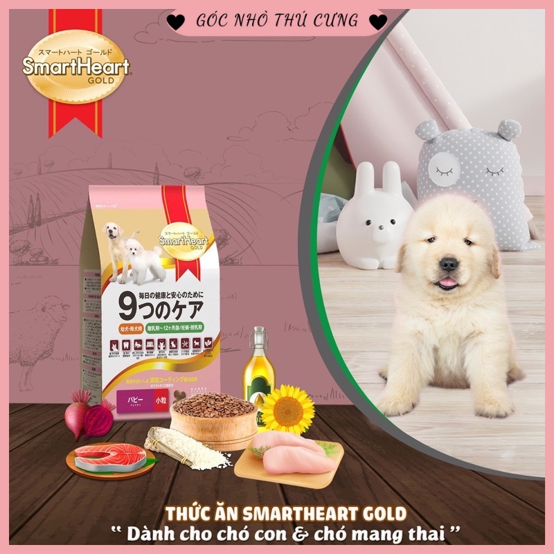 Thức ăn cho chó SmartHeart Gold - Hạt cho chó cỡ nhỏ (1kg)