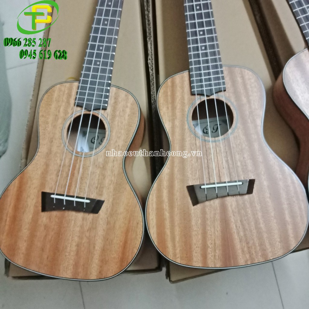 Đàn ukulele concert gỗ giá rẻ size 23 (tặng bao đàn, phím gãy, 1 bộ dây)