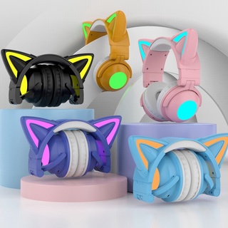Hình ảnh Tai nghe Bluetooth 5.0 hình tai mèo phát sáng cá tính