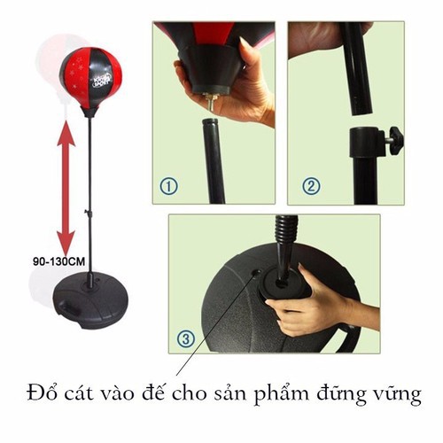 Bộ Đồ Chơi Đấm Bốc Cho Bé Boxing Set (có găng tay, trụ đỡ, giá đỡ)